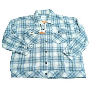 NEW Boston Traders plaid shirt jacket XXL #c189